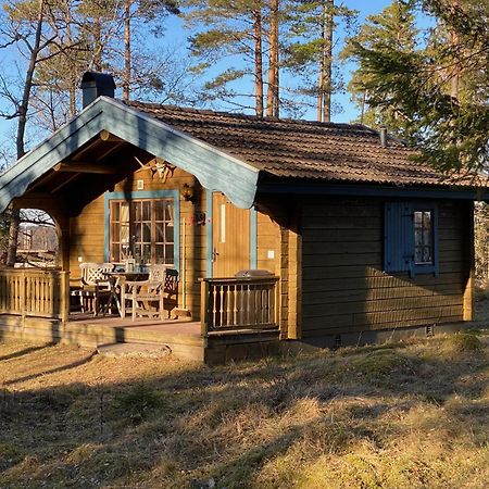 Timrad Stuga I Kanten Av Skogen Med Spa Moejlighet Mullsjö Exteriér fotografie